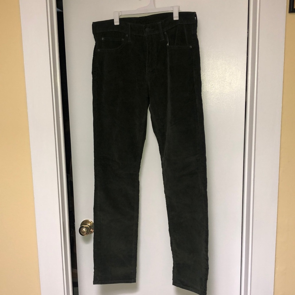 Levis 511 Dark Green Corduroy Pants